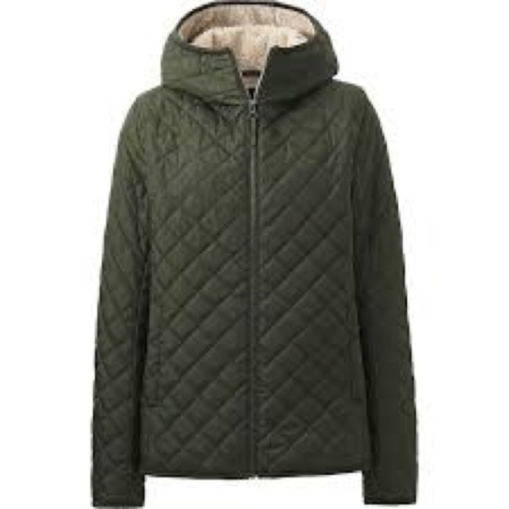 Uniqlo lined fleece jacket - COZY. Size medium